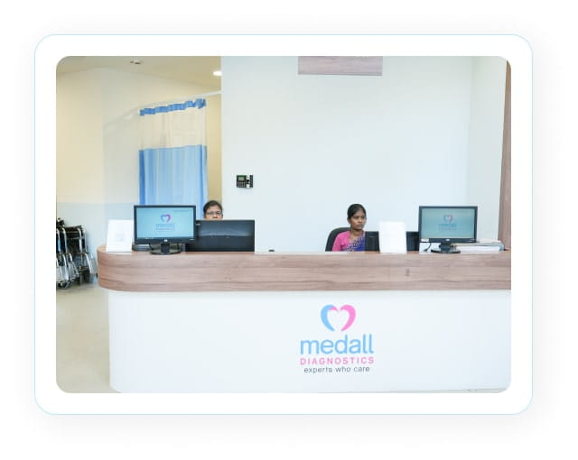 Medall Diagnostics reception desk